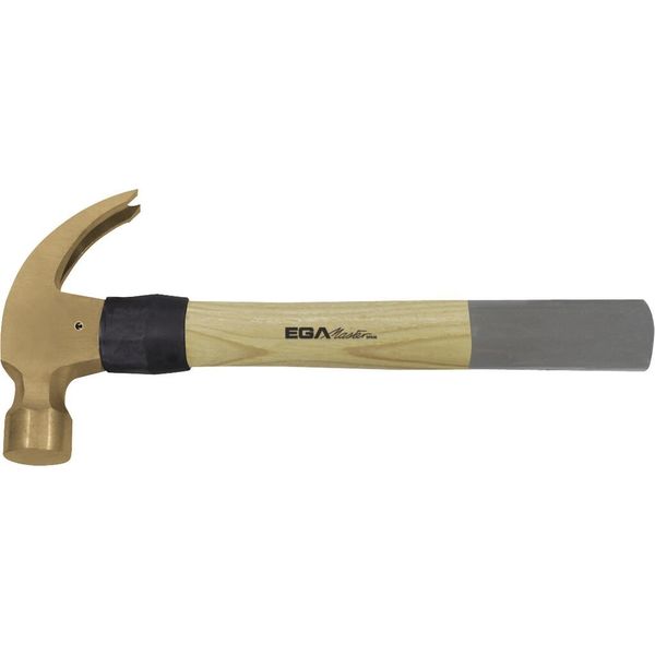 Ega Master CLAW HAMMER 500 GR HICKORY HANDLE iNON SPARKING Al-Bron 35927